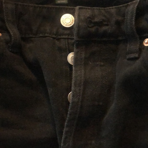 HI-Rise Black Denim Size 10 Frayed Shorts - Picture 10 of 14